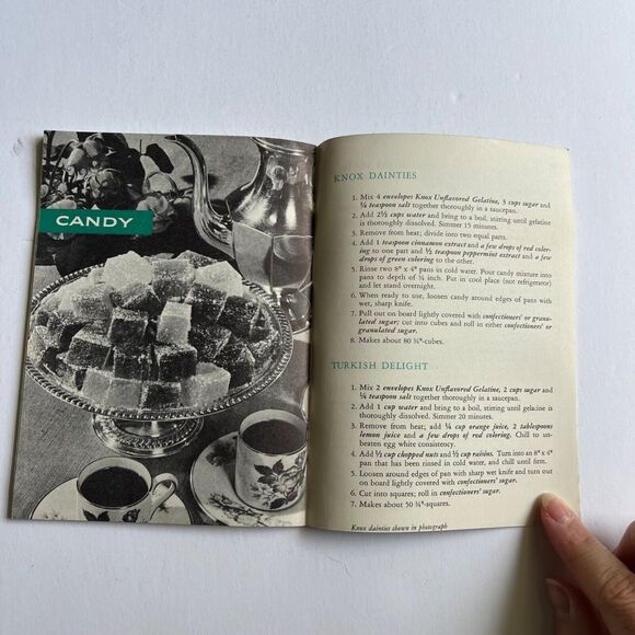 Vintage 1958 Cookbook Gel Cookery Recipe Book Paperback - Picture 9 of 11